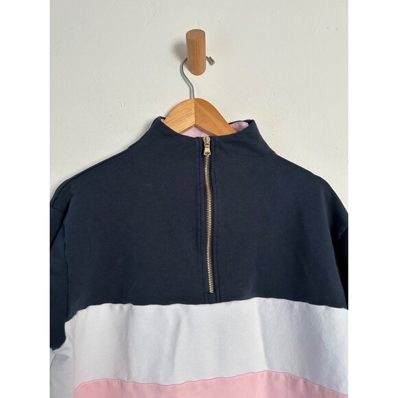 Addison Bay Women's Medium Varsity 1/4 Zip Pullover - Picture 3 of 12